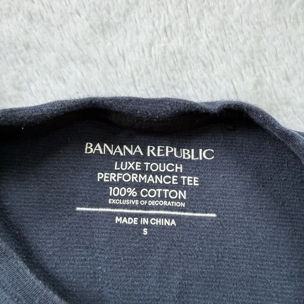 Banana Republic Luxe Touch Performance T-Shirt Men Short Sleeve Lot Of 2 Size S